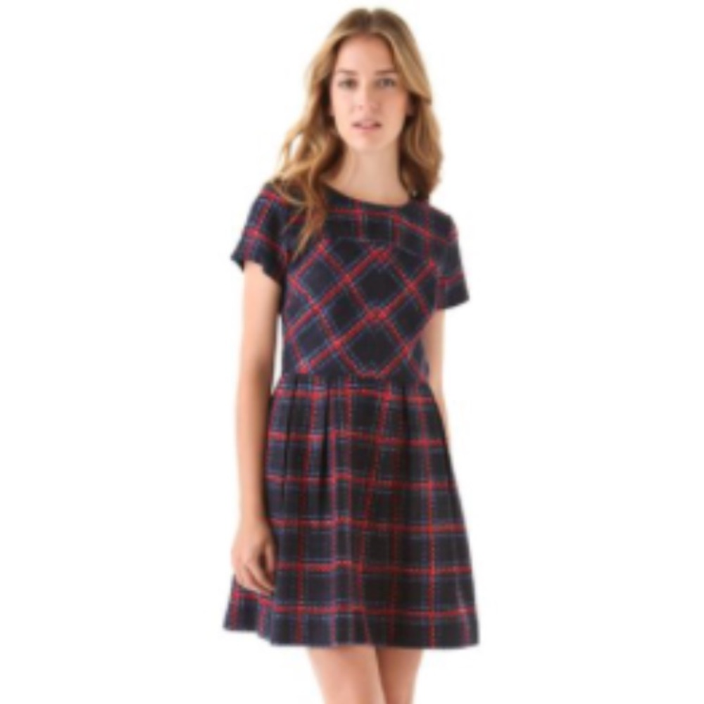 Shoshanna Allison plaid dress